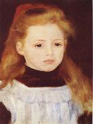 Little Girl in a White Apron Pierre Renoir